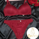 B CUP Angel balensiz desteksiz saten sütyen takımı